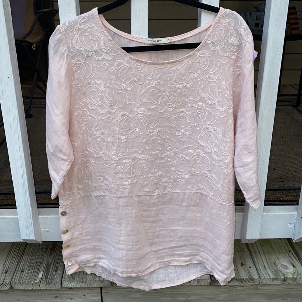 Lungo L’Arno Linen Tunic Top